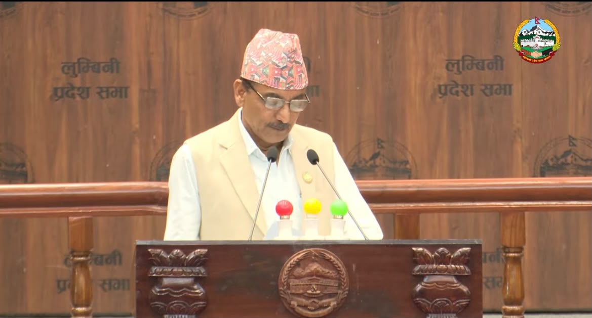 लुम्बिनी प्रदेश सभामा आर्थिक मामिला मन्त्रीको जवाफः कार्यान्वयन र नतिजामुखी बजेट ल्याउछौं